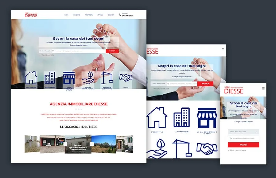 Anteprima del sito Immobiliare DIESSE